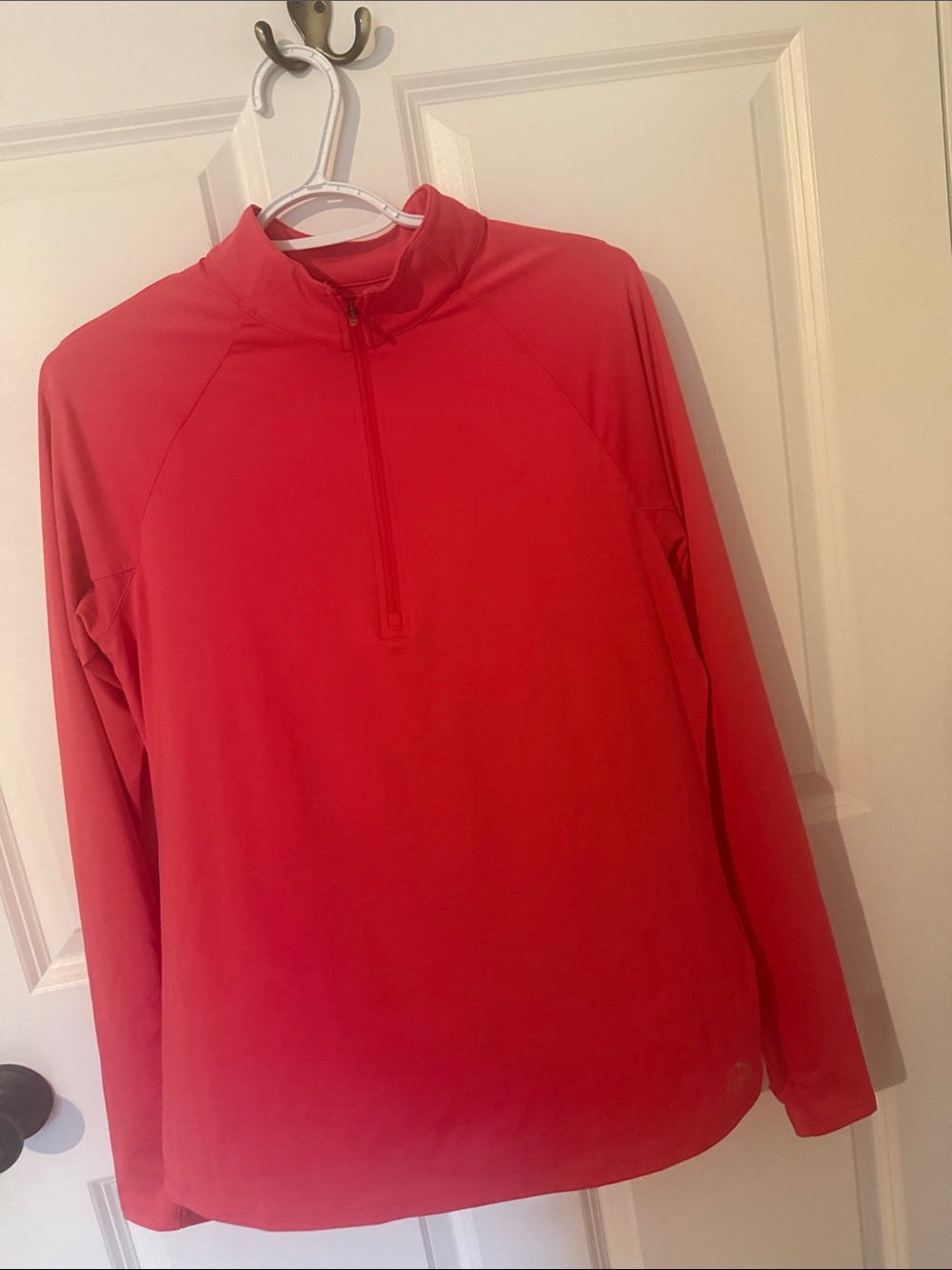 L.L. Bean Pink Zip-Front Athletic Pullover